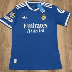 Real Madrid Blue Mbappe Jersey