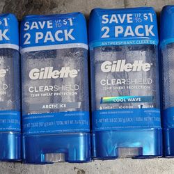 Gillette Clear Shield for Men ($10) for  1 Pack Of 2)
