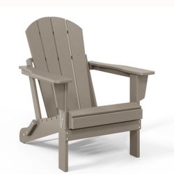 Set Of 2 Fade Resistant All Weather Outdoor Patio Folding Adirondack Chairs $175