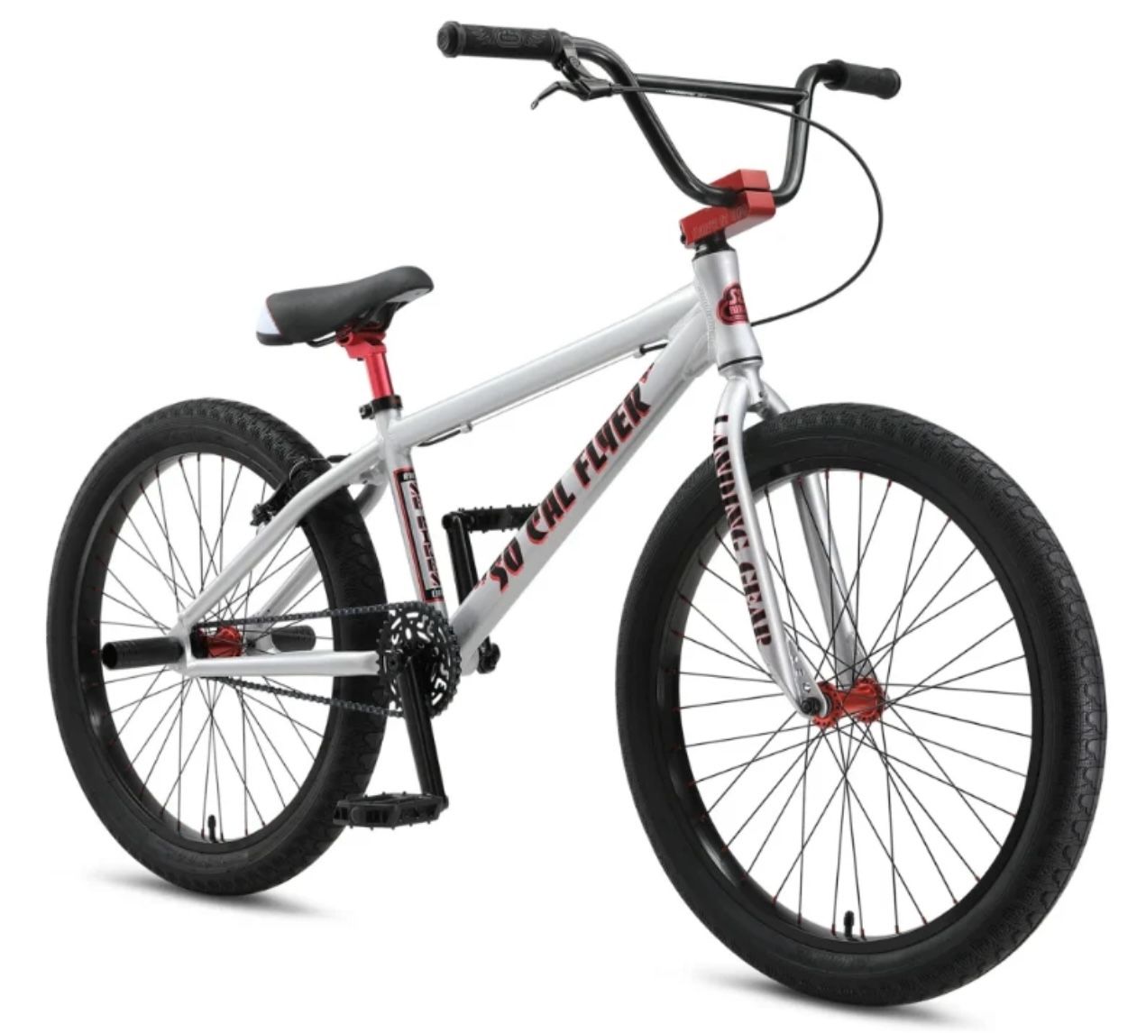 SE Bikes So Cal Flyer 24" Iced Out Silver