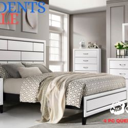 🇺🇸 4 PC QUEEN BEDROOM SET 🇺🇸