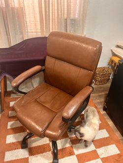 Brown computer chair