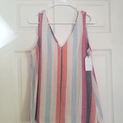 Woman Woven Tank Top