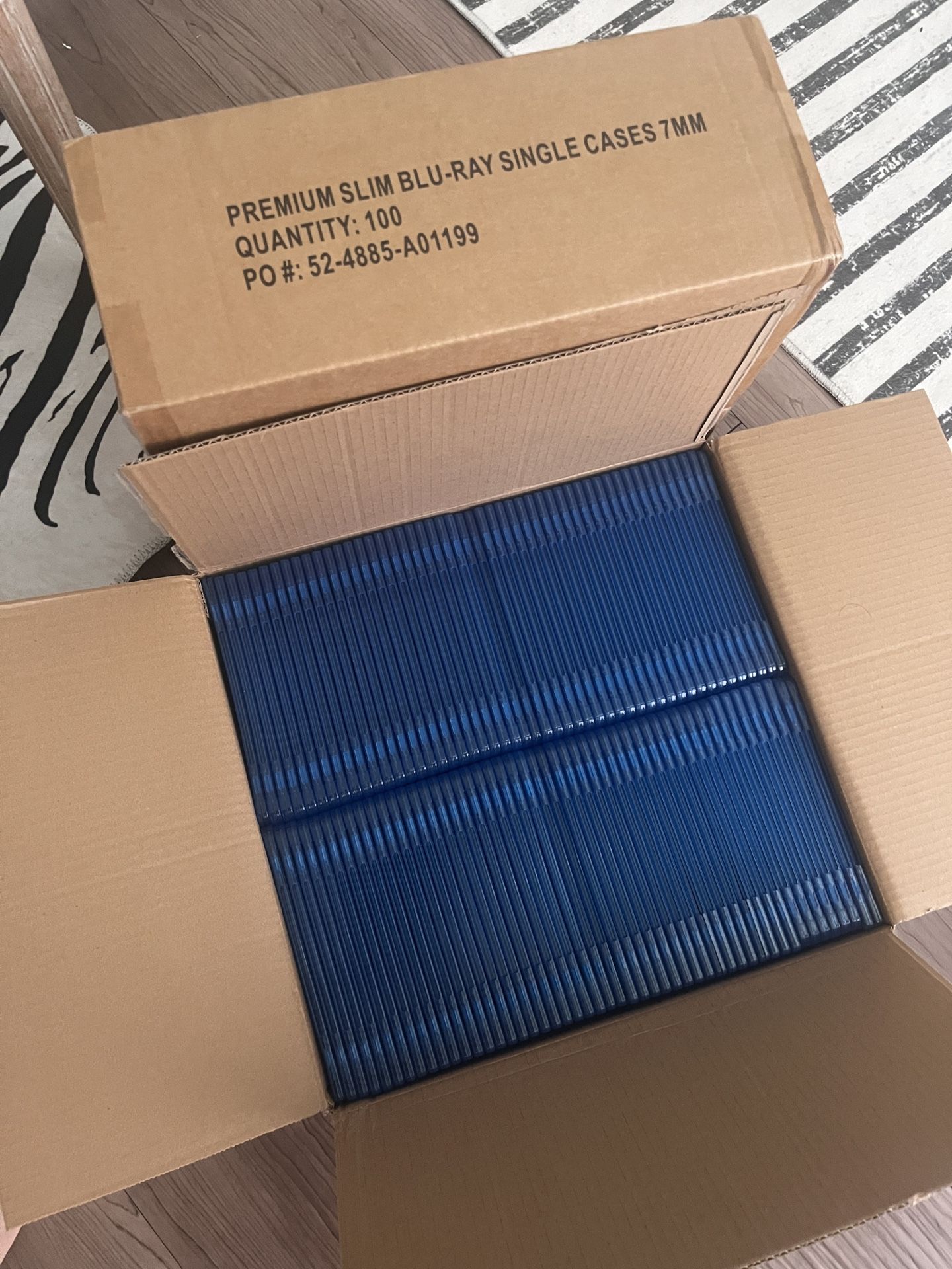 NEW 200 Slim 7mm Blu-Ray Jewel Movie Disc Cases