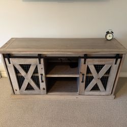 Rustic farmhouse TV stand / console