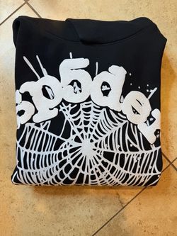 Sp5der Worldwide Black Spiderweb Hoodie