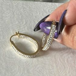 Hoop aaa cz earrings