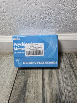 gisgfim Psychiatric Mental Health Flash Cards Medical Nursing School Essentials Review Exam Flash Cards Double-Sided Professional Study Tool School Su