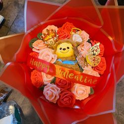 Winnie The Pooh Bouquet Forever Foam Roses 