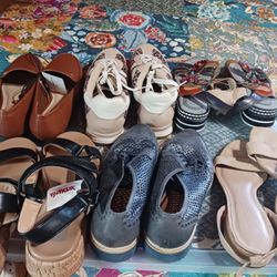 6 Pairs of shoes size 9 two never worn