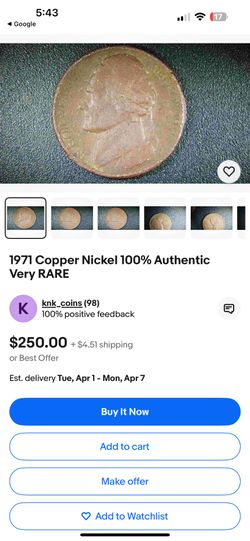 1971 Copper. Nickel.  Jefferson  D 