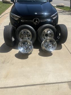 American Racing Steel Wheels 15x9 w/ Tires – Ford 5.5 Lug Pattern