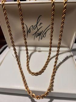 UNIXES 12K GOLD FILLED NECKLACE SIZE 36.5 INCHES