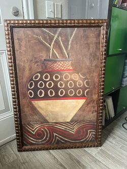 Framed Rustic/Ethnic Vase Wall Art by Ferrante! 🖼️🏺