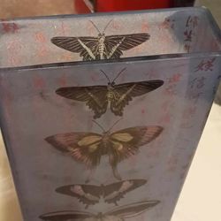 Vintage Glass Butterfly Vase.