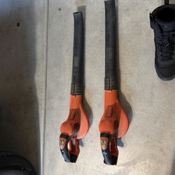 Black And Decker Blowers. Come With Charger And Battery. 
