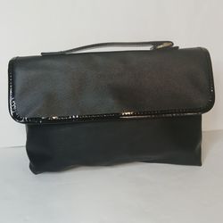 Lancome Women's Make Up Bag Black See Through Interior Panels 2 Compartments