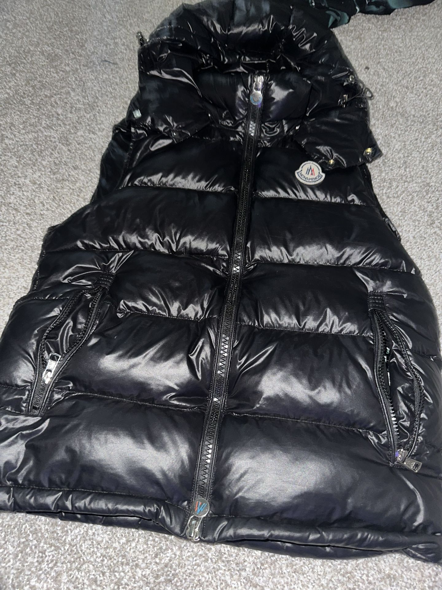 Moncler Ghany Shiny Quilted Puffer Vest