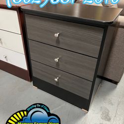 Black Body Grey Drawer Nightstand Chest Dresser Comoda 