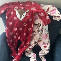 Carters Christmas Warm Onesies