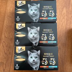 Sheba Bisque Savory Treat 8 Trays (1.41oz) 3 boxes
