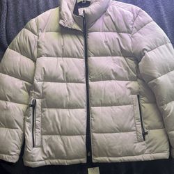 Calvin Klein White Puffer XL Jacket Brand New W/ Tags!