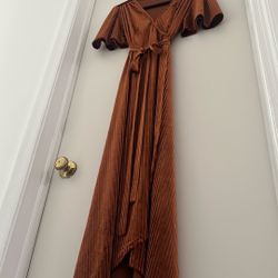 Woman Dress Velvet V Neck 