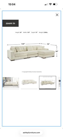 Cloud couch with ottoman