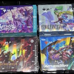 Sealed Magic The Gathering MTG Booster Boxes! Collector, Play, Set, Draft, Pre-Release, Bundles and more.  Large selection available. See Description.