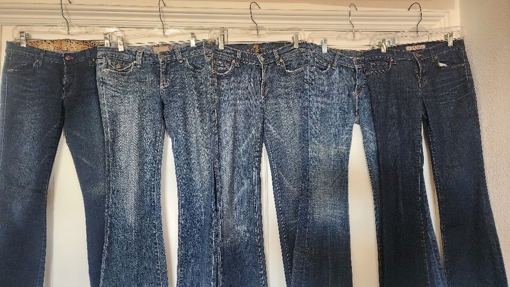 5 Pair Designer Jeans