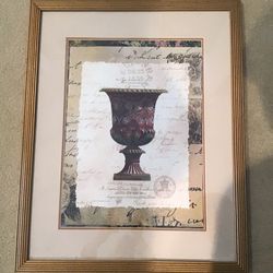 “The Urn picture” L 30.25 x W 24.25 Pick up Allen $25