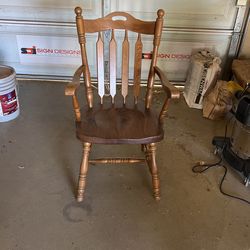 Solid Wood Captains Chair