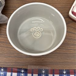 Glass Dog Food Bowl