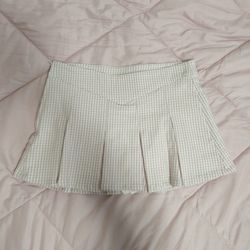 Madden Girl Pink Plaid Skirt w/ Built-in Shorts