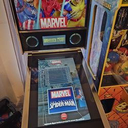 Like NEW CONDITION - ARCADE1UP - MARVEL DIGITAL PINBALL MACHINE