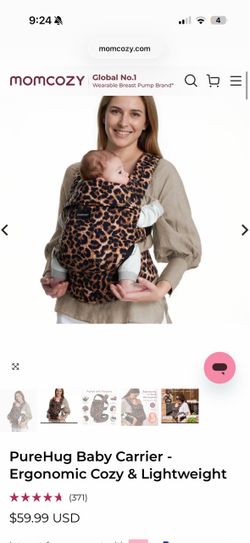 Momcozy PureHug Babye Carrier in Leopard