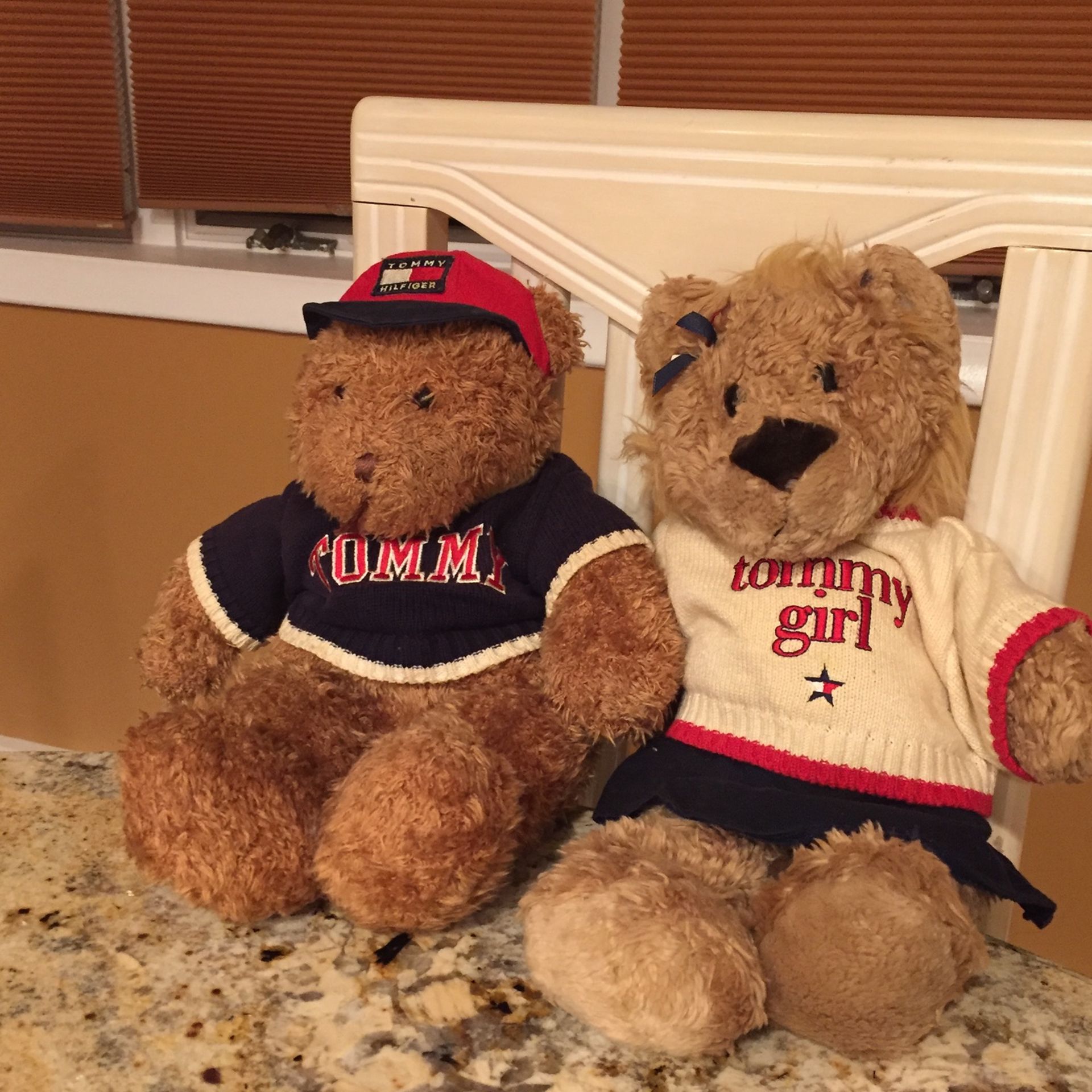 Stuffed Bears Tommy Hilfiger Boy And Girl Bears From 1980’s