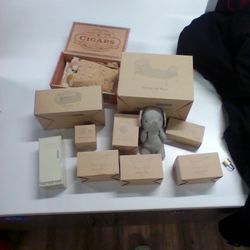 Lot Of 11 Maileg Mouse Miniature Furniture And Toys. 