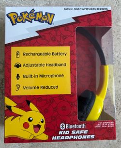 Pokémon Pikachu Bluetooth Kids Headphones