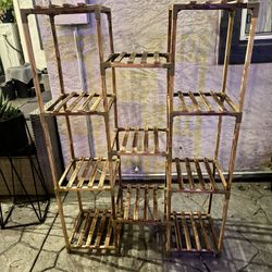 Wooden Plant Shelf 