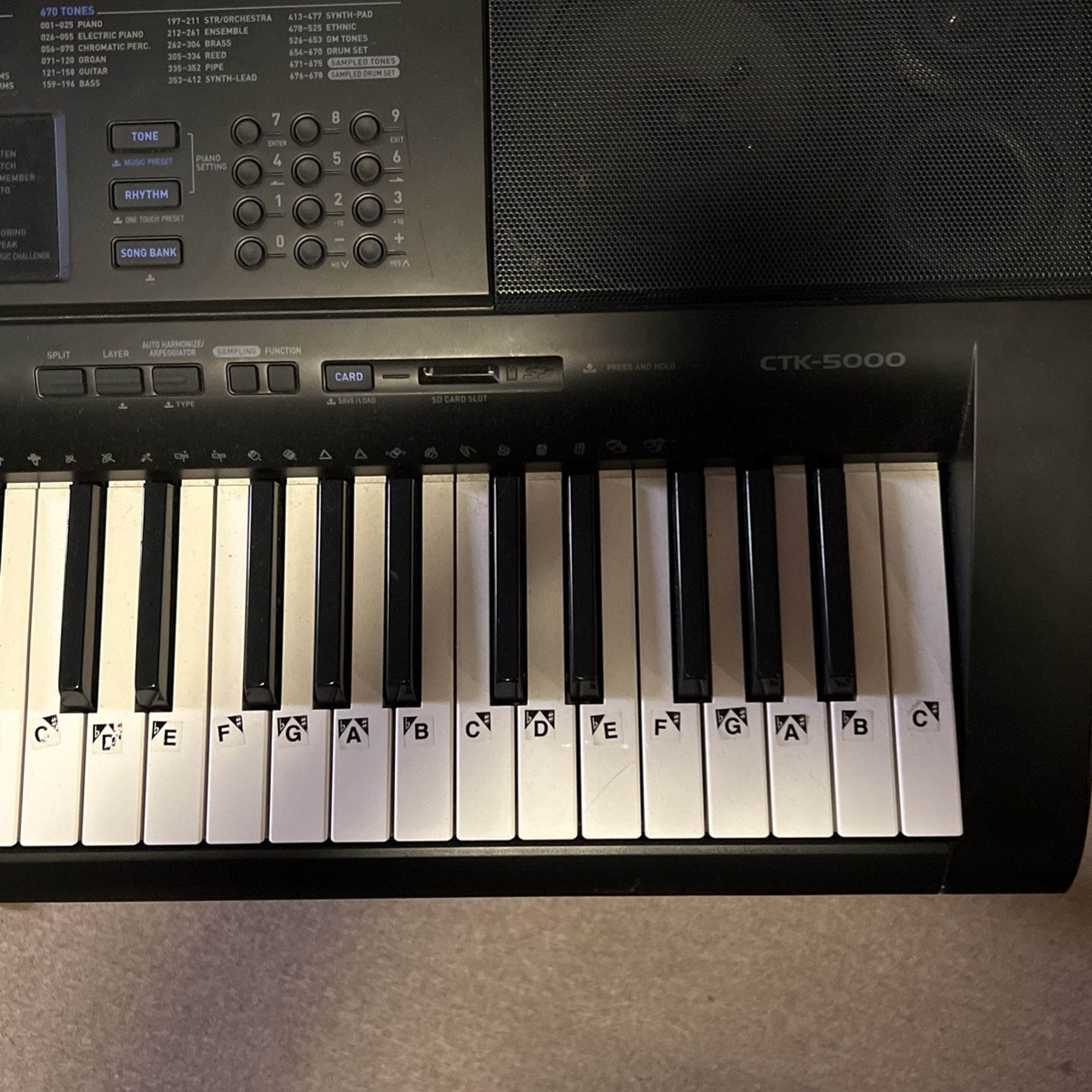 Piano casio ctk 5000 discount