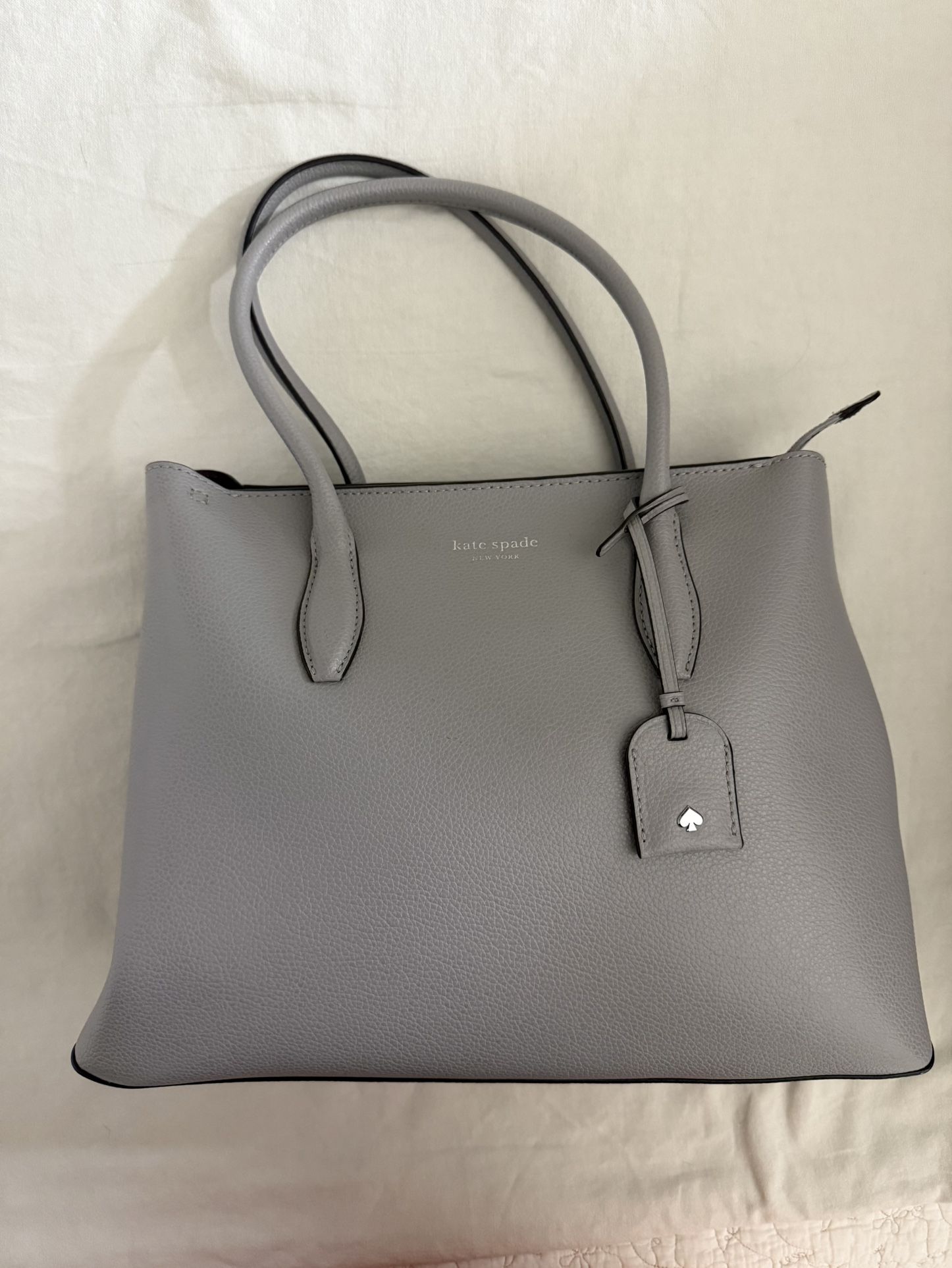 Kate Spade Light Gray Tote Bag