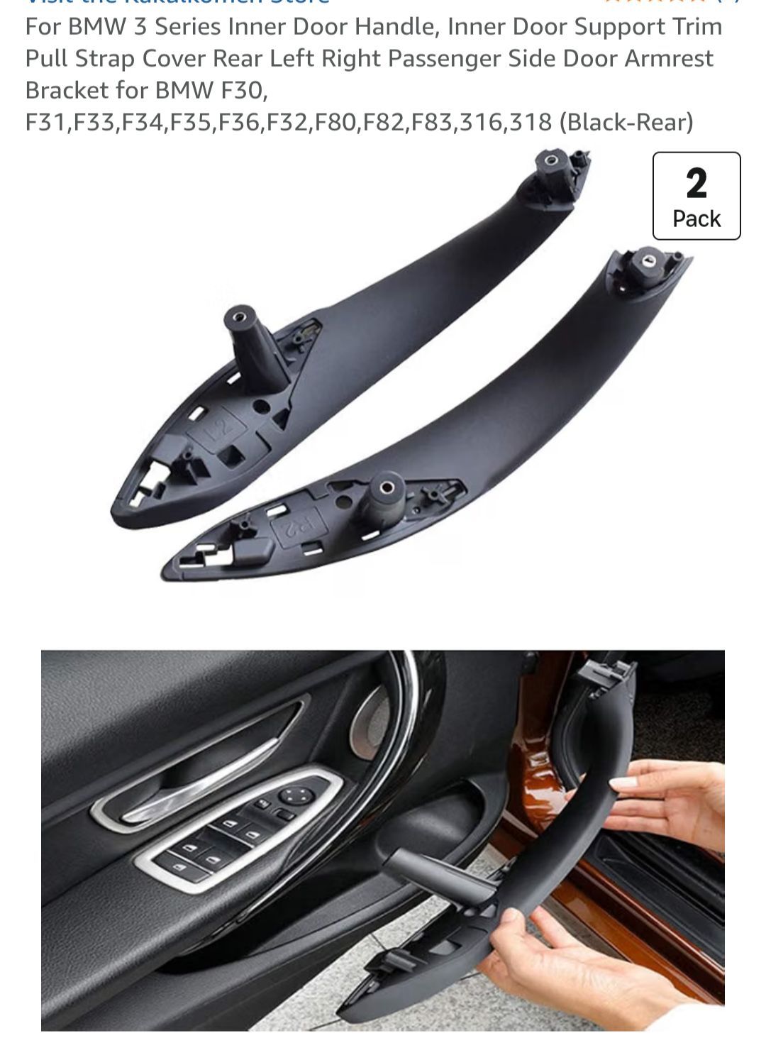 BMW 3 series Right+Left Rear inner Door armrest bracket for Sale in San ...