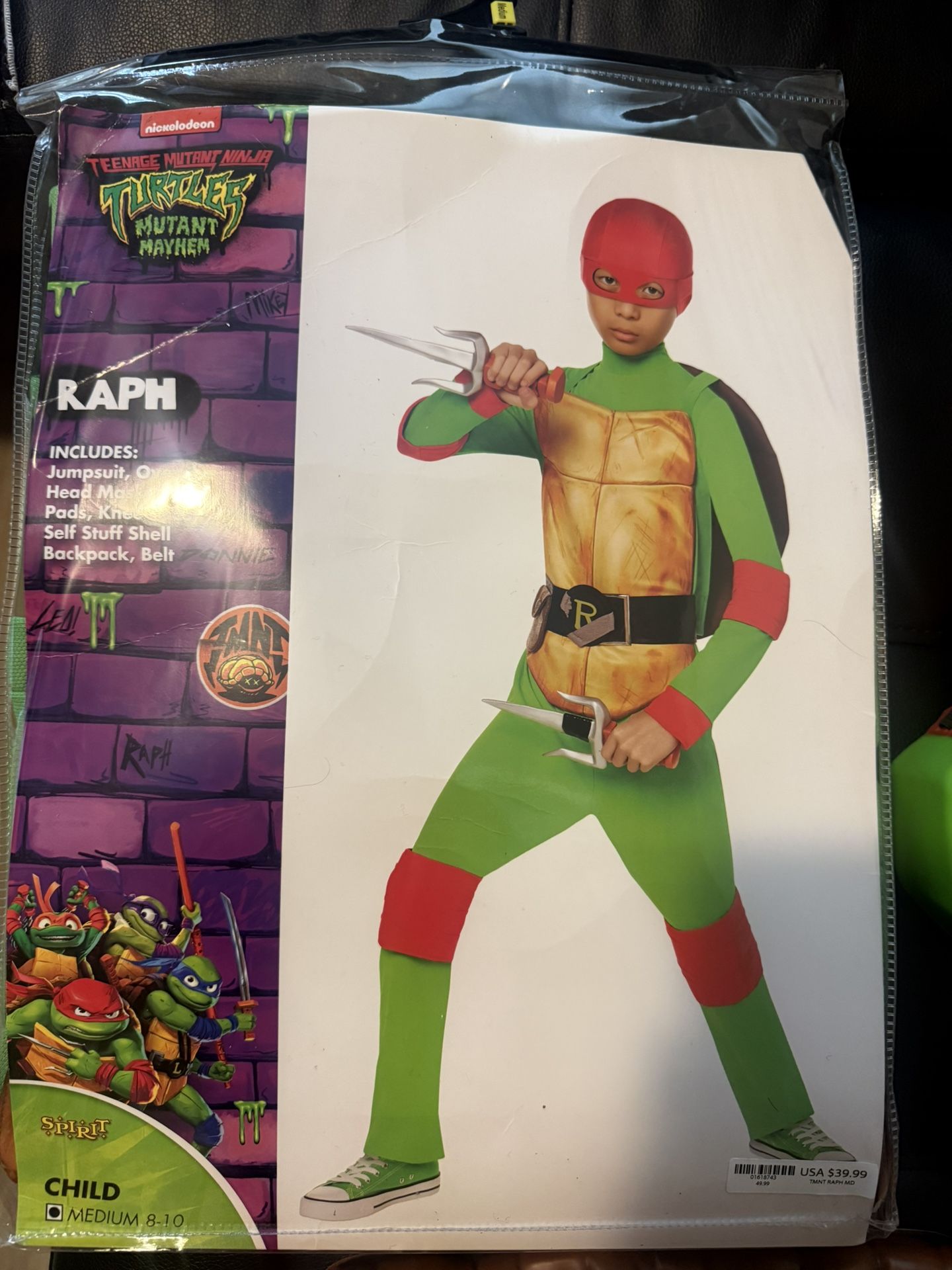 Ninja Titles Costume Size Médium 8-10