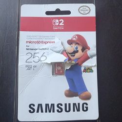 Switch 2, 256 gb SD card