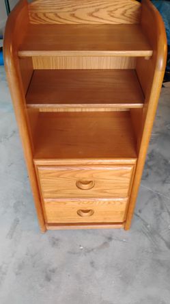 Stanley Furniture Solid Oak Wood Nightstand