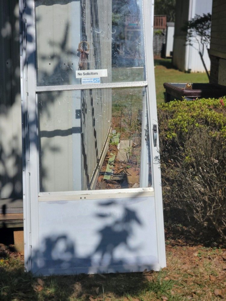 Storm Door 32 By 72.5. Fibreglass