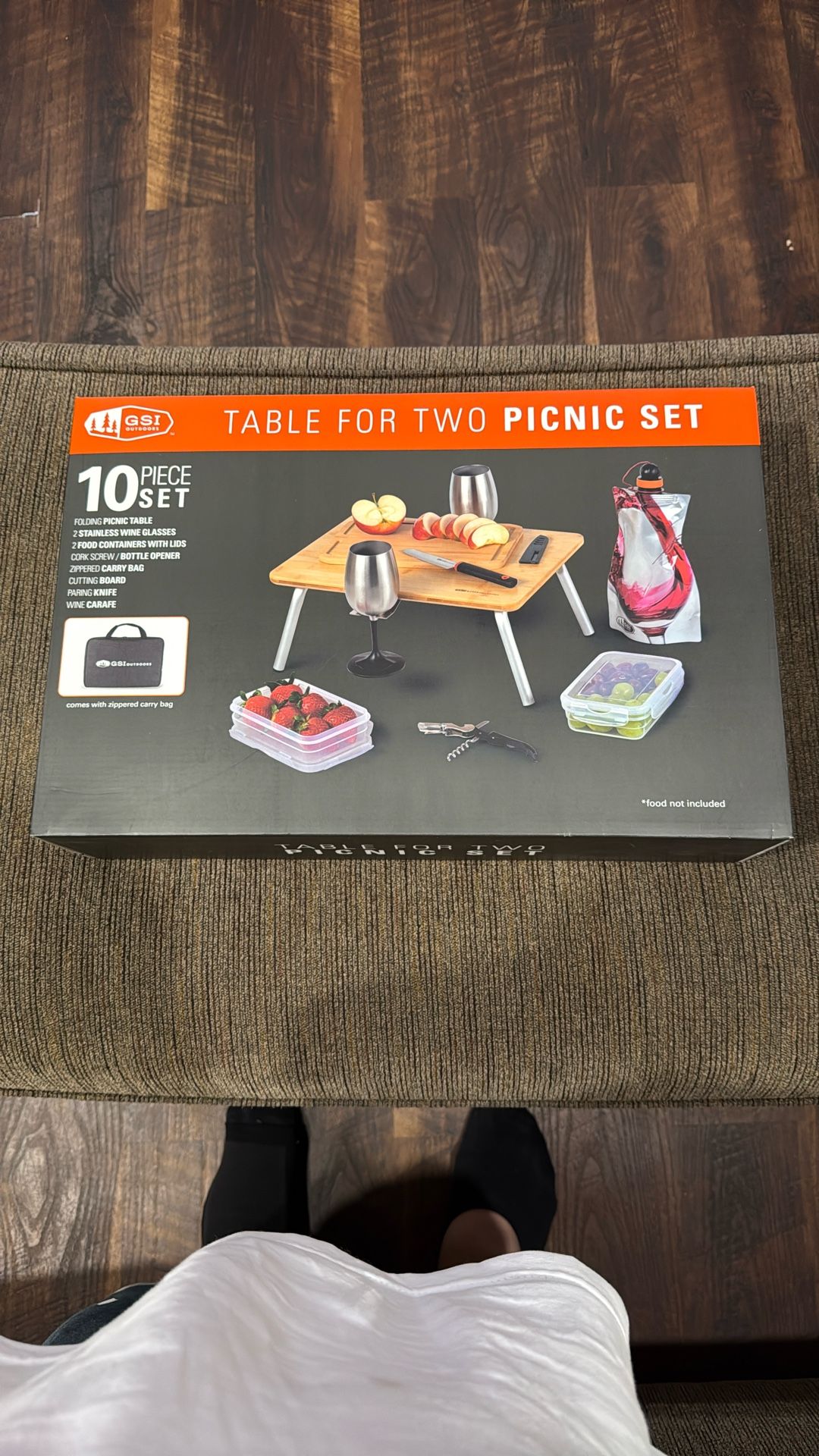 GSI Outdoors Table For Two Picnic Set