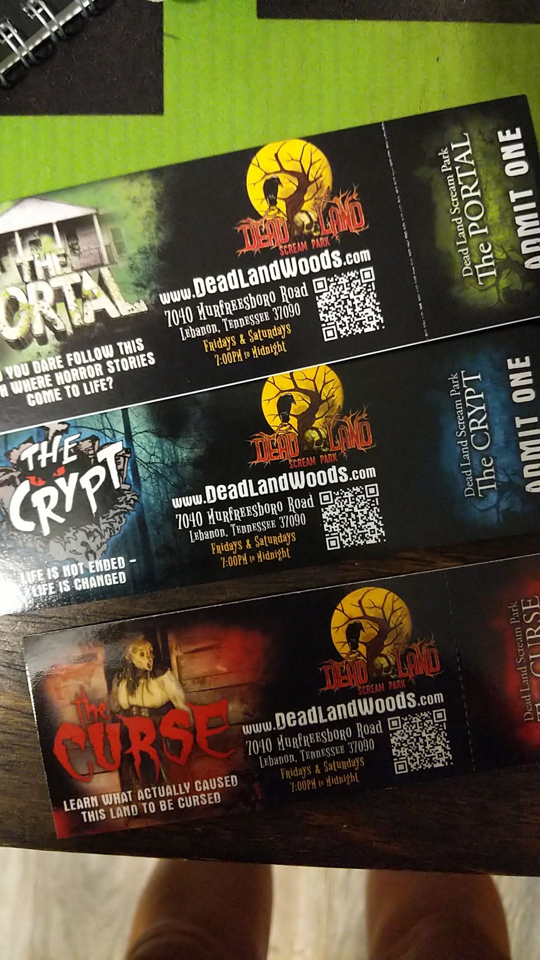 Dead land Woods Tickets