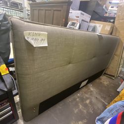 King Whole Upholstery Bed With Frame